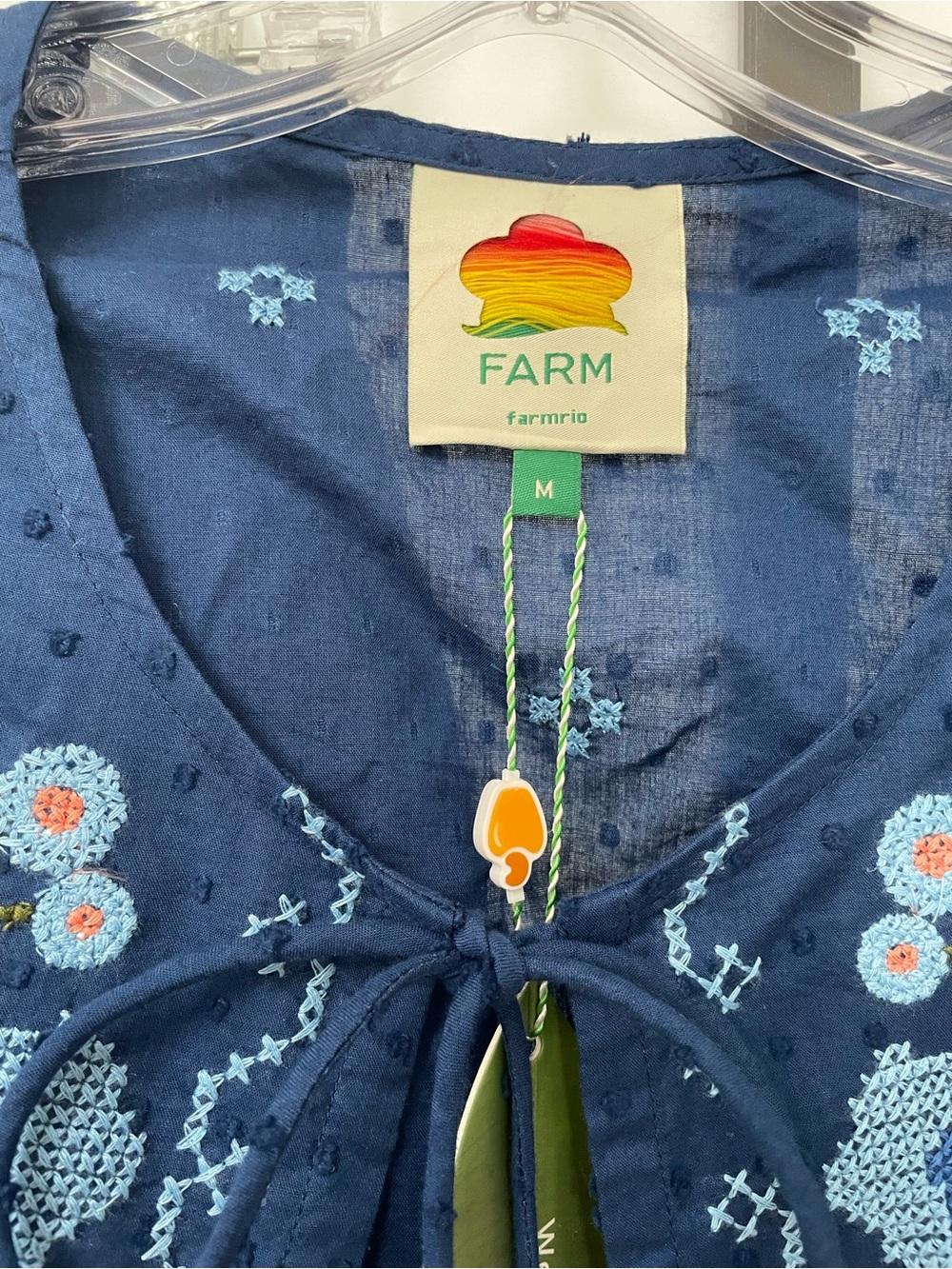 Farm Rio Navy Floral Embroidered Two-Piece Set - Picture 3 of 6